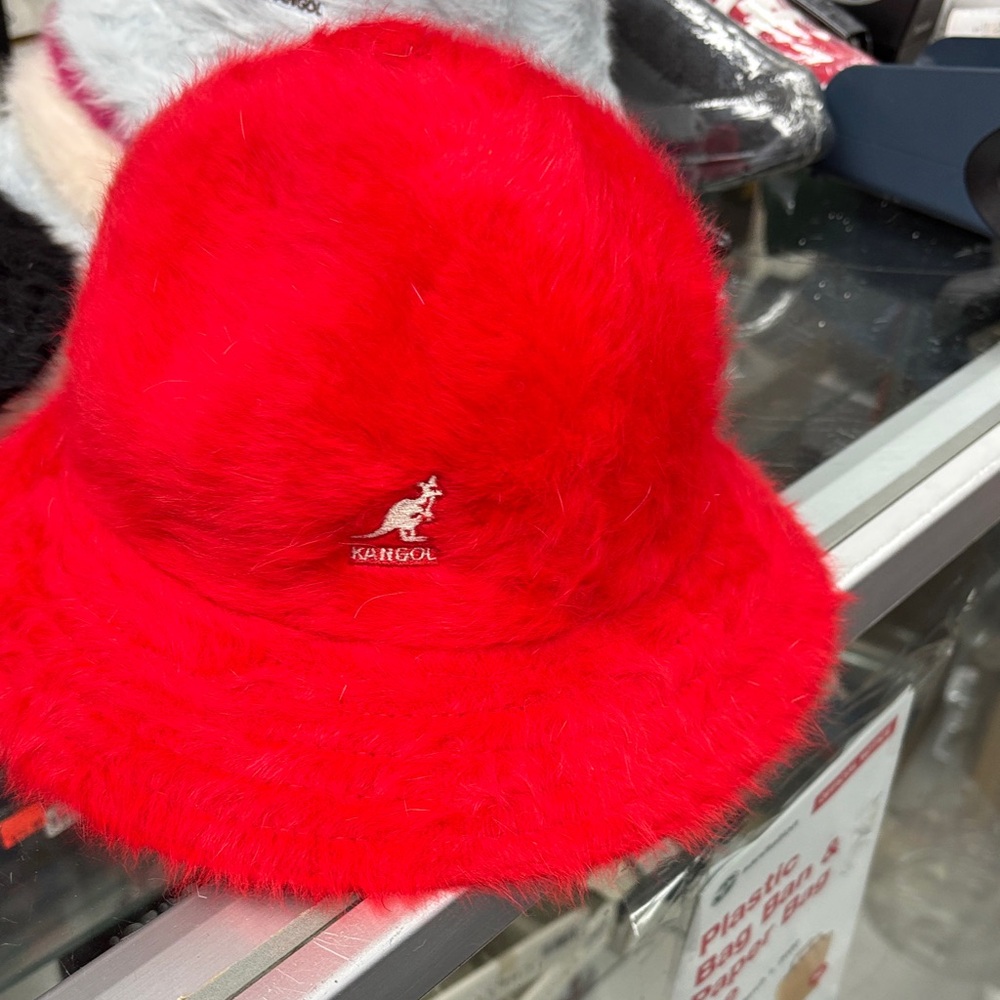 Kangol Kids Fuzzy Red Hat
